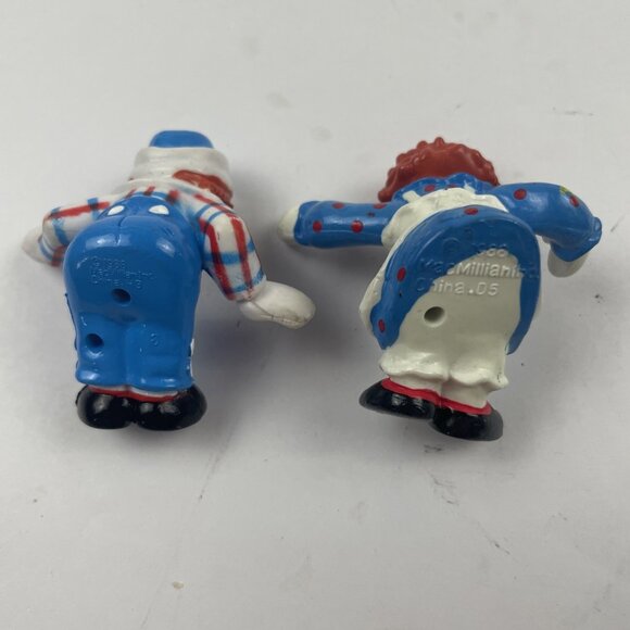 Raggedy Ann & Andy lot of 2 PVC Figures 1988 MacMillan 2 Inch - Picture 2 of 6